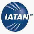 IATAN logo blue circle with white text and lines